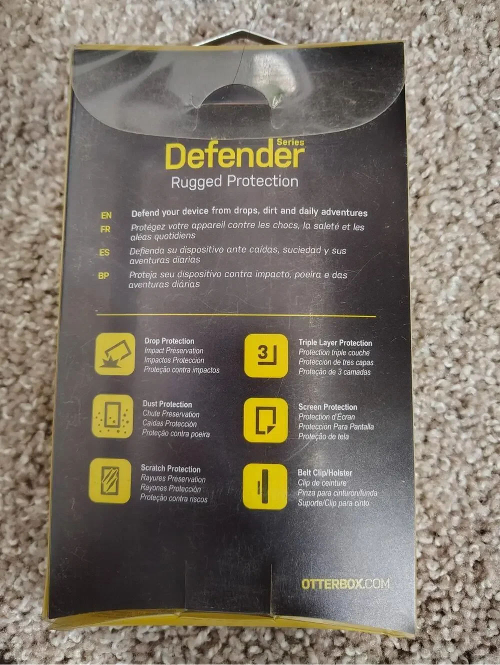 OtterBox DEFENDER Case With Holster for Samsung Galaxy S6 Gray